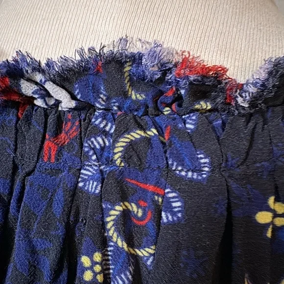 Zadig & Voltaire Theresa Tatoo Pirate Print, Viscose Blue Blouse. Relaxed fit. - Picture 14 of 16